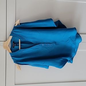 Flowy Silk Tunic Blouse | BEBE